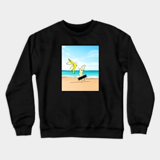 Banana Peel on the beach Crewneck Sweatshirt